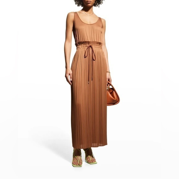 A.L.C. Val Paperbag-Waist Pleated Maxi Dress - Picture 1 of 4